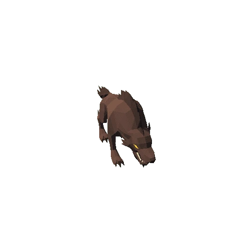 Polygonal Wolf Brown